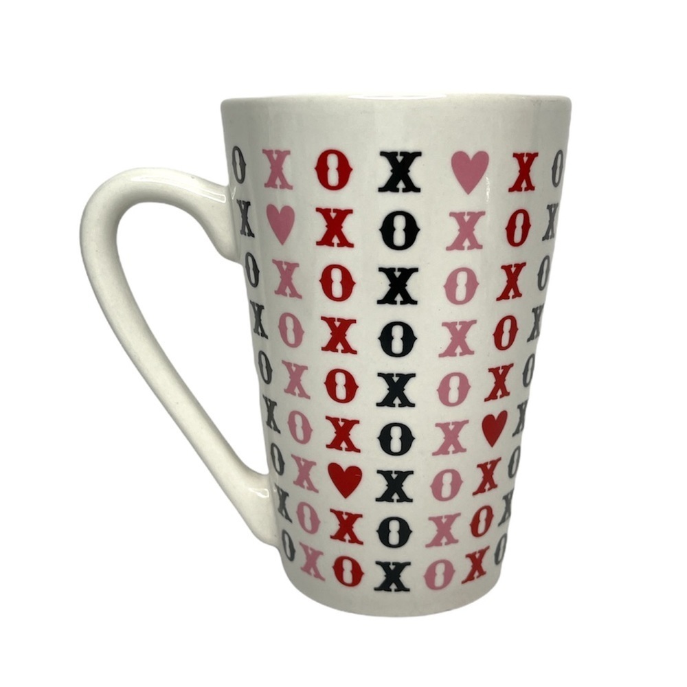 XOXO Coffee Expresso Tea Cup 5” Tall Porcelain‎ Mug Valentines Day NWOB
